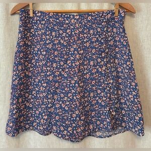 Madewell Floral Mini Skirt